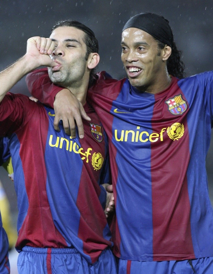 Rafa Márquez y Ronaldinho