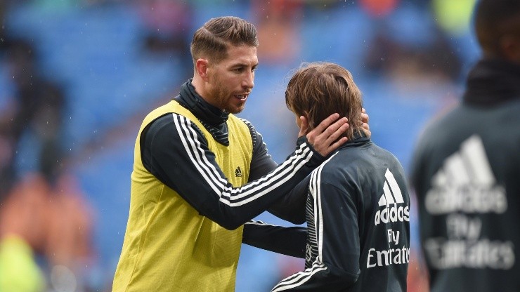 Sergio Ramos y Luka Modric en Real Madrid.