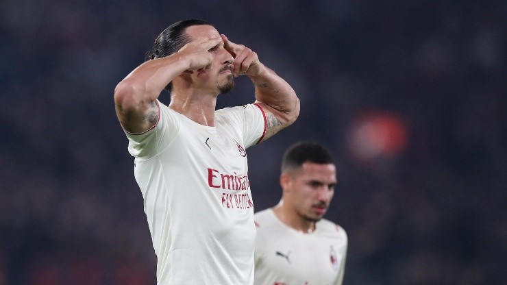 Zlatan Ibrahimovic, autor de un gol para Milan.