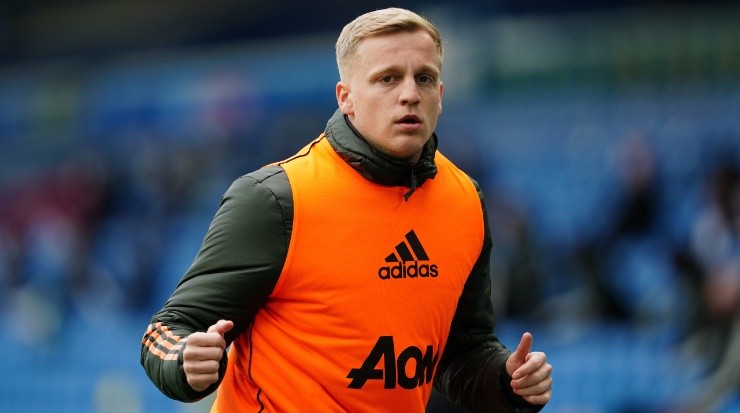 Donny van de Beek was limited to just three appearances this season, having started just once in the Carabao Cup. (Jon Super - Pool/Getty Images)