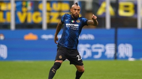Vidal en acción con Inter.