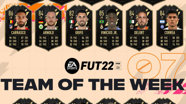 Correa y Marquinhos, entre las nuevas cartas del TOTW 7 de FIFA 22