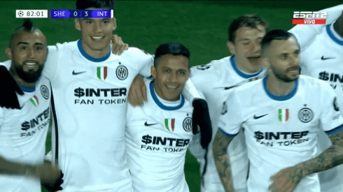 Inter derrota al Sheriff con golazo de Alexis Sánchez.