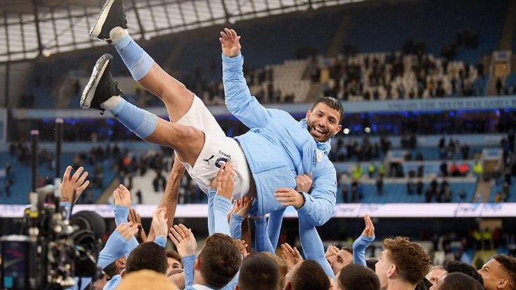 Sergio Agüero, con City.