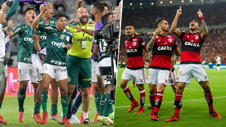 Palmeiras y Flamengo.