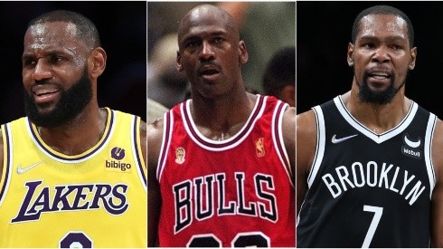 LeBron James, Kevin Durant, Michael Jordan