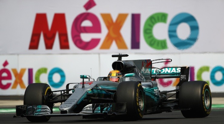 Lewis Hamilton of Great Britain at the Formula One Grand Prix of Mexico in 2017. (Clive Mason/Getty Images))