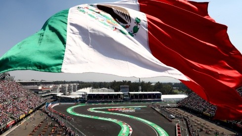 The Mexican flag is seen at the Formula One Grand Prix of Mexico