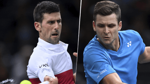Novak Djokovic vs. Hubert Hurkacz por el Masters 1000 de París (Foto: Getty Images).