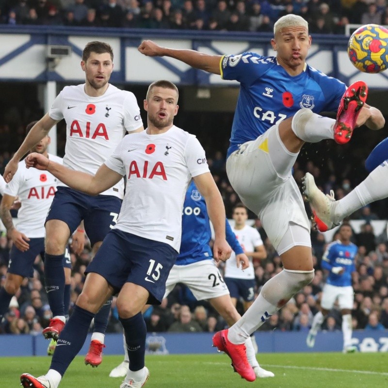 Everton y Tottenham se repartieron los puntos