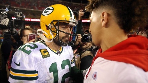 Patrick Mahomes y Aaron Rodgers.