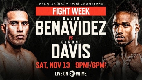 David Benavídez vs Kyrone Davis: Fecha, hora y canal para ver en directo la pelea