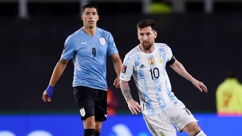 Luis Suarez and Lionel Messi in action during Argentina's 3-0 win over Uruguay in October.