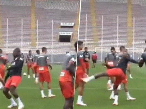 VIDEO | Tenso momento en la Selección de Perú: Advíncula y un ex Vélez se agarraron a patadas en plena práctica