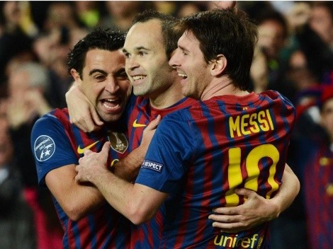 Con Iniesta y sin Messi: el top 4 de leyendas de Xavi