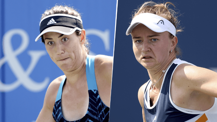 Garbiñe Muguruza vs. Barbora Krejčíková por el WTA Finals de Guadalajara (Foto: Getty Images).