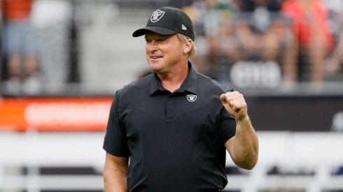 Jon Gruden at his last game with the Raiders