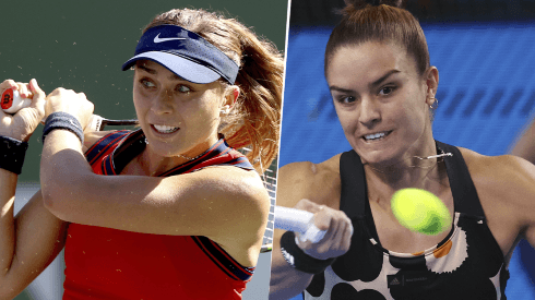 Paula Badosa vs. María Sakkari por el WTA Finals de Guadalajara (Foto: Getty Images).