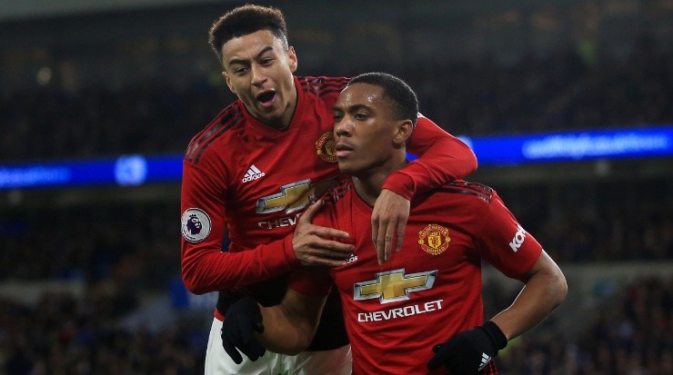 Jesse Lingard and Anthony Martial could leave Manchester United in January, according to The Sun. (Marc Atkins/Getty Images)