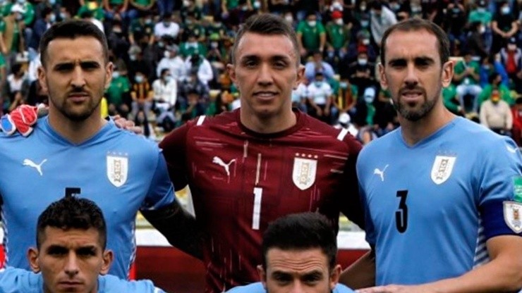 Muslera en partido en La Paz.