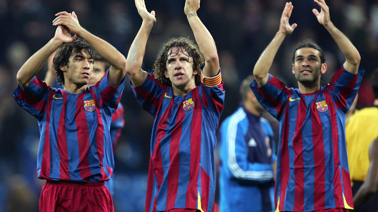 Gio van Bronckhorst, Puyol y Márquez, en Barcelona.