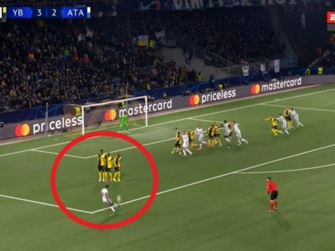 Video: el golazo de tiro libre que anotó Muriel en la Champions League