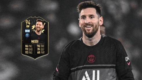 Messi recibe su nueva carta especial en el Ultimate Team del FIFA 22