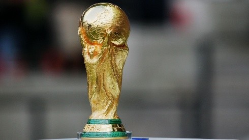 El trofeo del Mundial de fútbol.