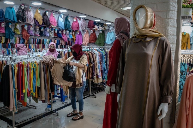 Venta de hiyab. (Getty Images)