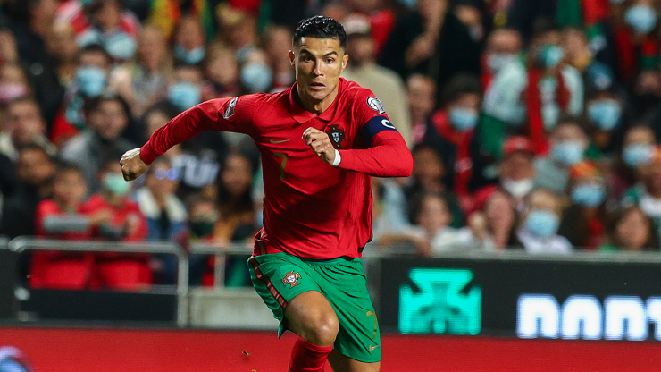 CR7 en acción con Portugal.