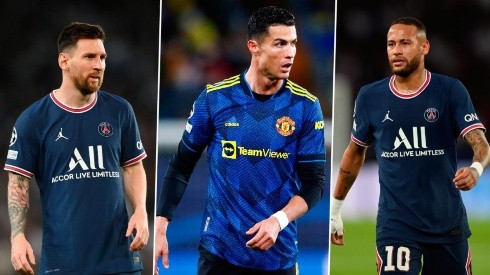 Messi, Ronaldo y Neymar.