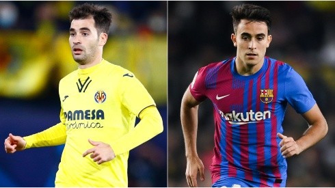 Manu Trigueros of Villareal (left) and Eric Garcia of Barcelona (right)