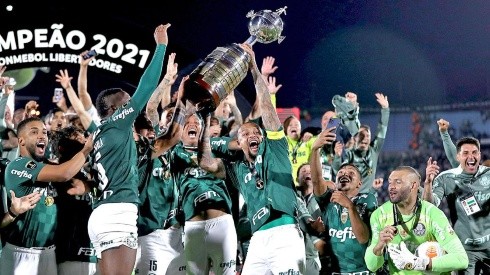 Festejo de título de Palmeiras.