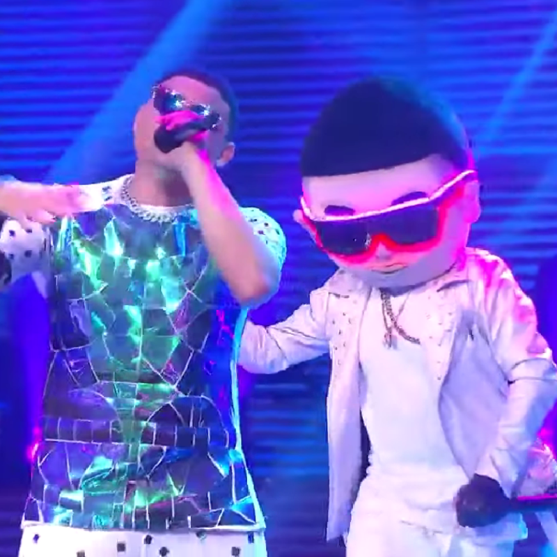 Jugar juegos de computadora Vientre taiko batería Video: vea el muñeco de Daddy Yankee que se roba el show en 'Yo Me Llamo'