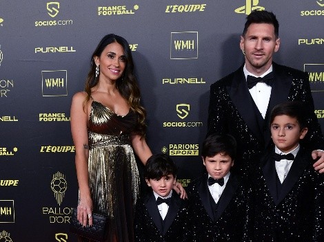VIDEO | El gesto viral de Messi con Antonela en plena alfombra roja del Balón de Oro