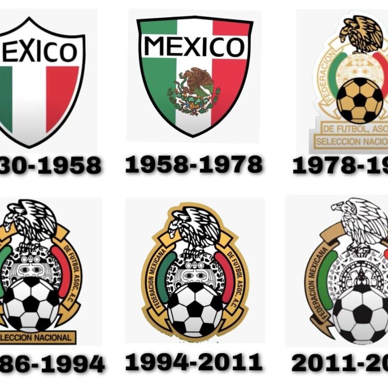 Así ha cambiado el escudo de la selección mexicana a lo largo de la historia