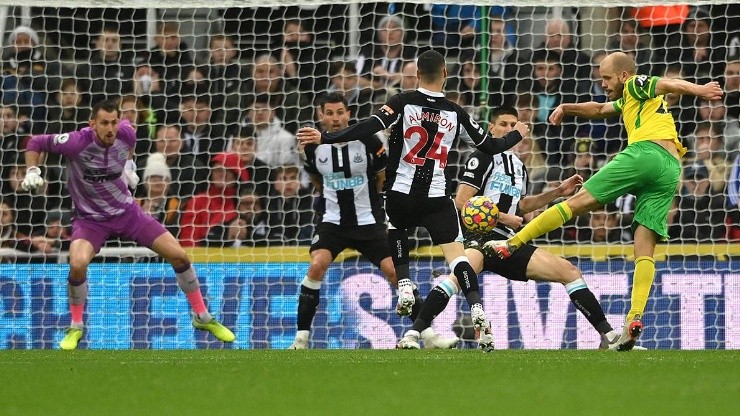 Gol de Norwich ante Newcastle.