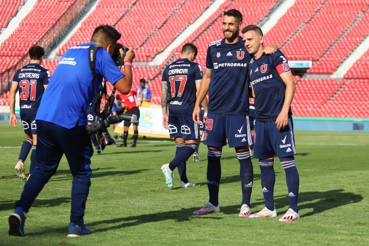 Joaquín Larrivey y Walter Montillo