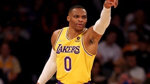 Russell Westbrook in action for the Los Angeles Lakers.