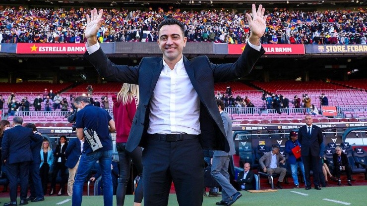 Xavi Hernández, entreandor de Barcelona.