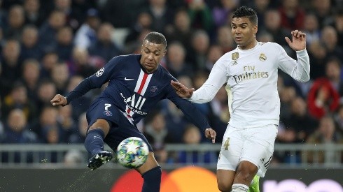 Mbappé y Casemiro en la Champions League, 2019.