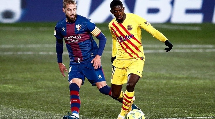 Ousmane Dembélé of FC Barcelona (Photo by Eric Alonso/Getty Images)