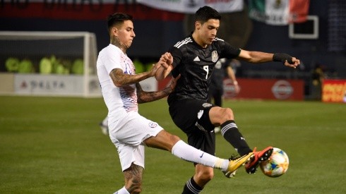 Mexico and Chile during a friendly in 2019