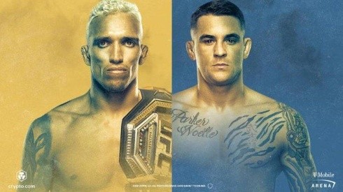 Charles Oliveira vs. Dustin Poirier por el UFC 269. (Foto: Twitter oficial UFC en español).