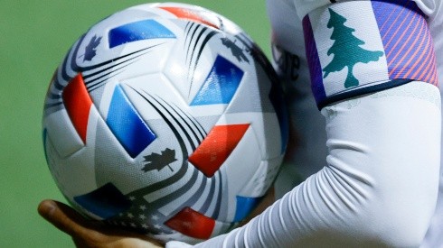 A view of an MLS match ball