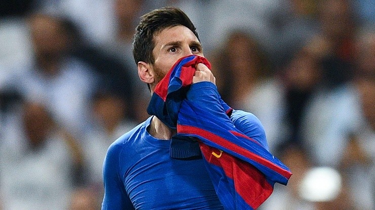 Lionel Messi ante el Santiago Bernabéu.