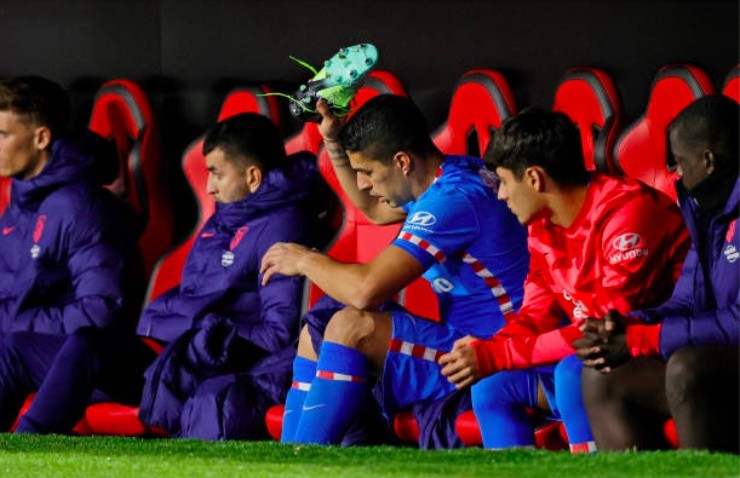 Luis Suárez se fue en blanco y salió al minuto 58 (foto: Getty Images).