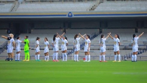 Pumas Femenil en un partido del Apertura 2021