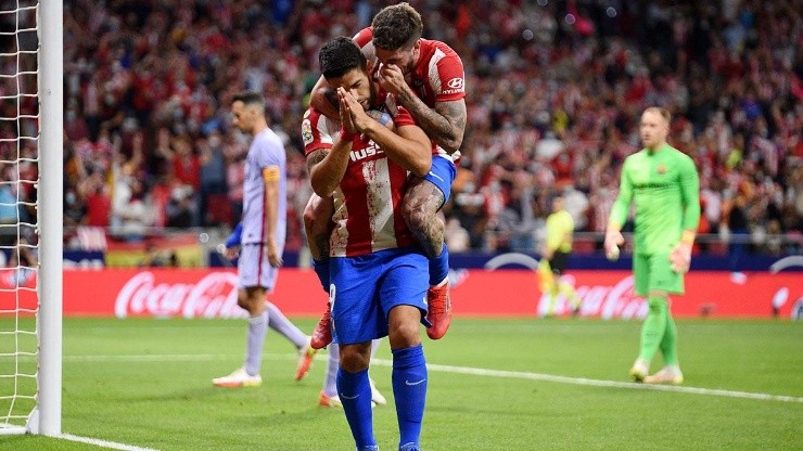 Luis Suárez con Atlético de Madrid.