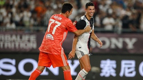 Buffon con Cristiano Ronaldo, en Juventus.